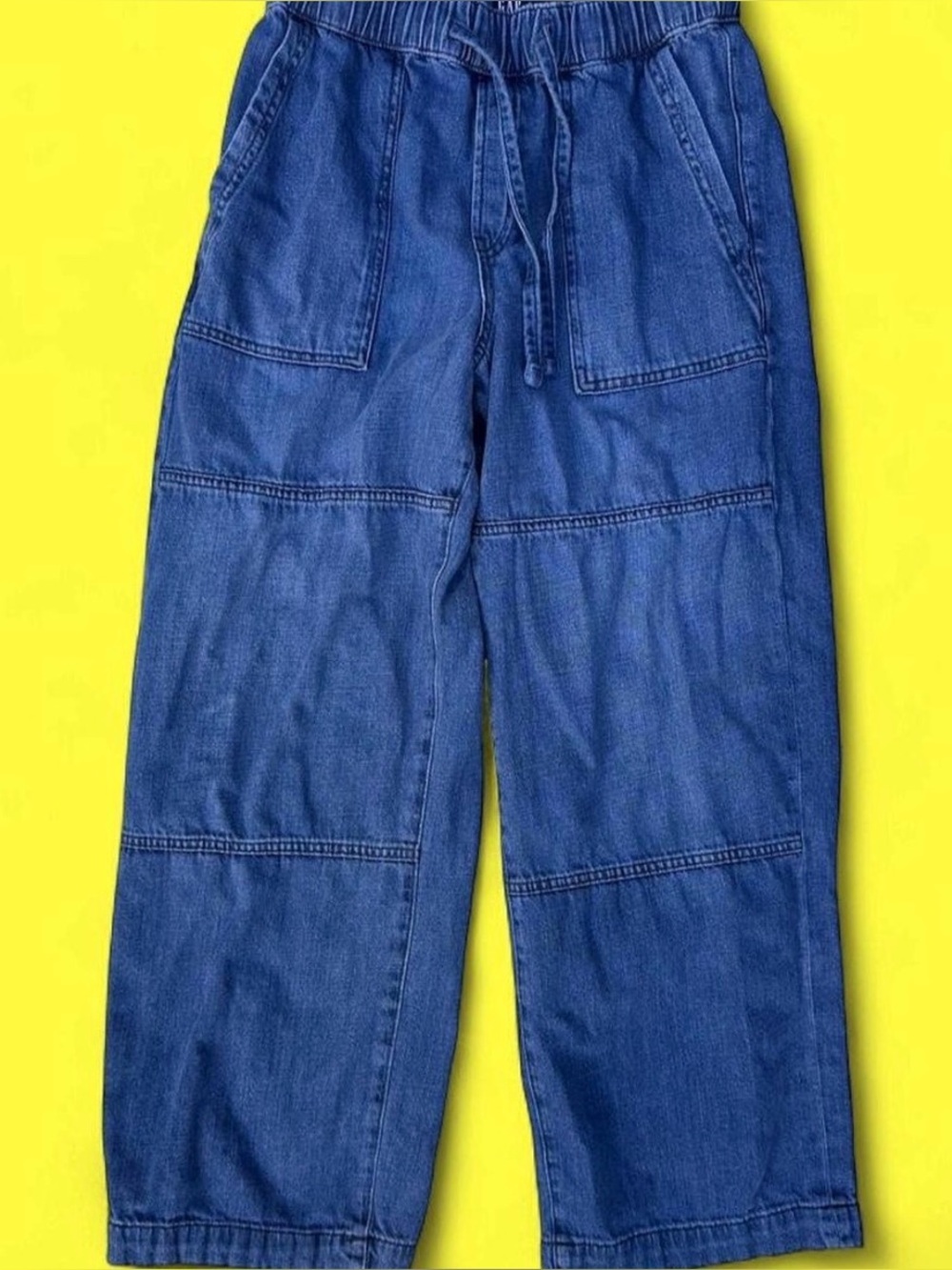 Gap Denim High Rise Wide-Leg Pull-On Jeans - Size S